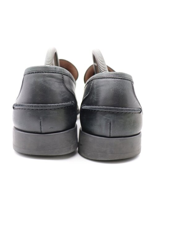 Salvatore Ferragamo Caligola Leather Penny Loafers Men\'s 10.5 EE Black Leather main image 10